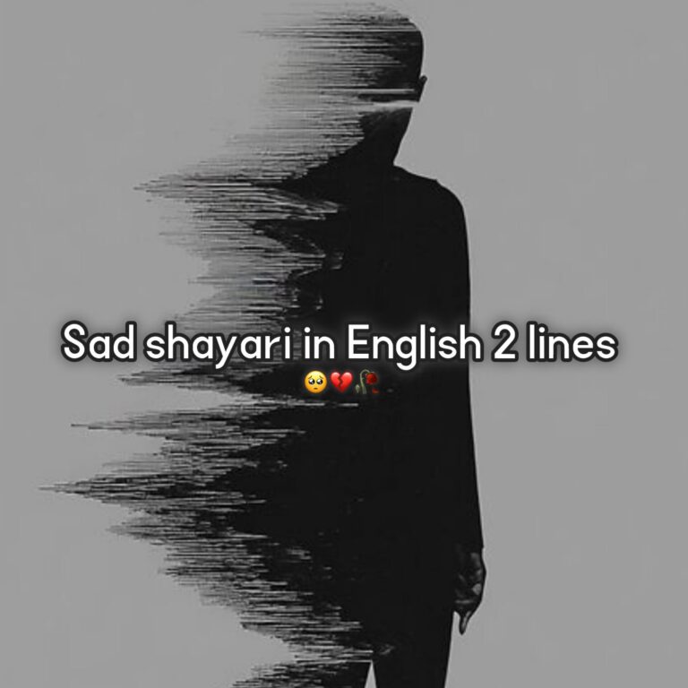 sad shayari in english 2 lines