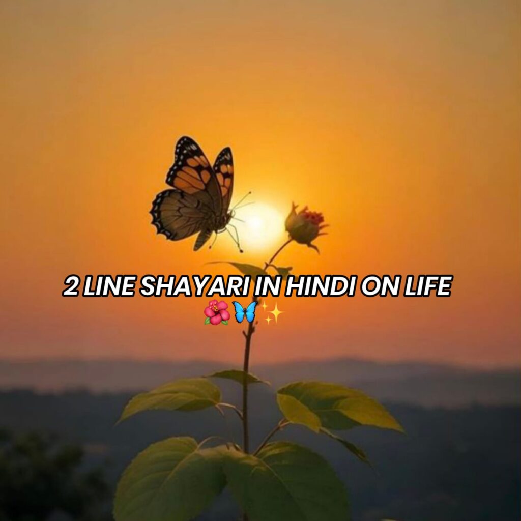 2 line shayari in hindi on life