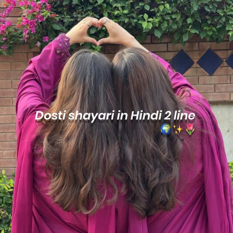 dosti shayari in hindi 2 line