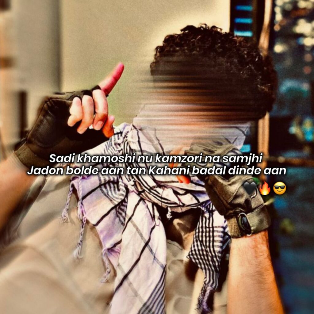 punjabi shayari in hindi attitude