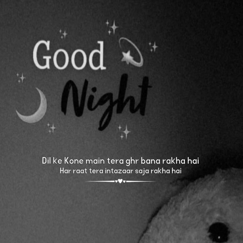 romantic good night shayari in hindi
