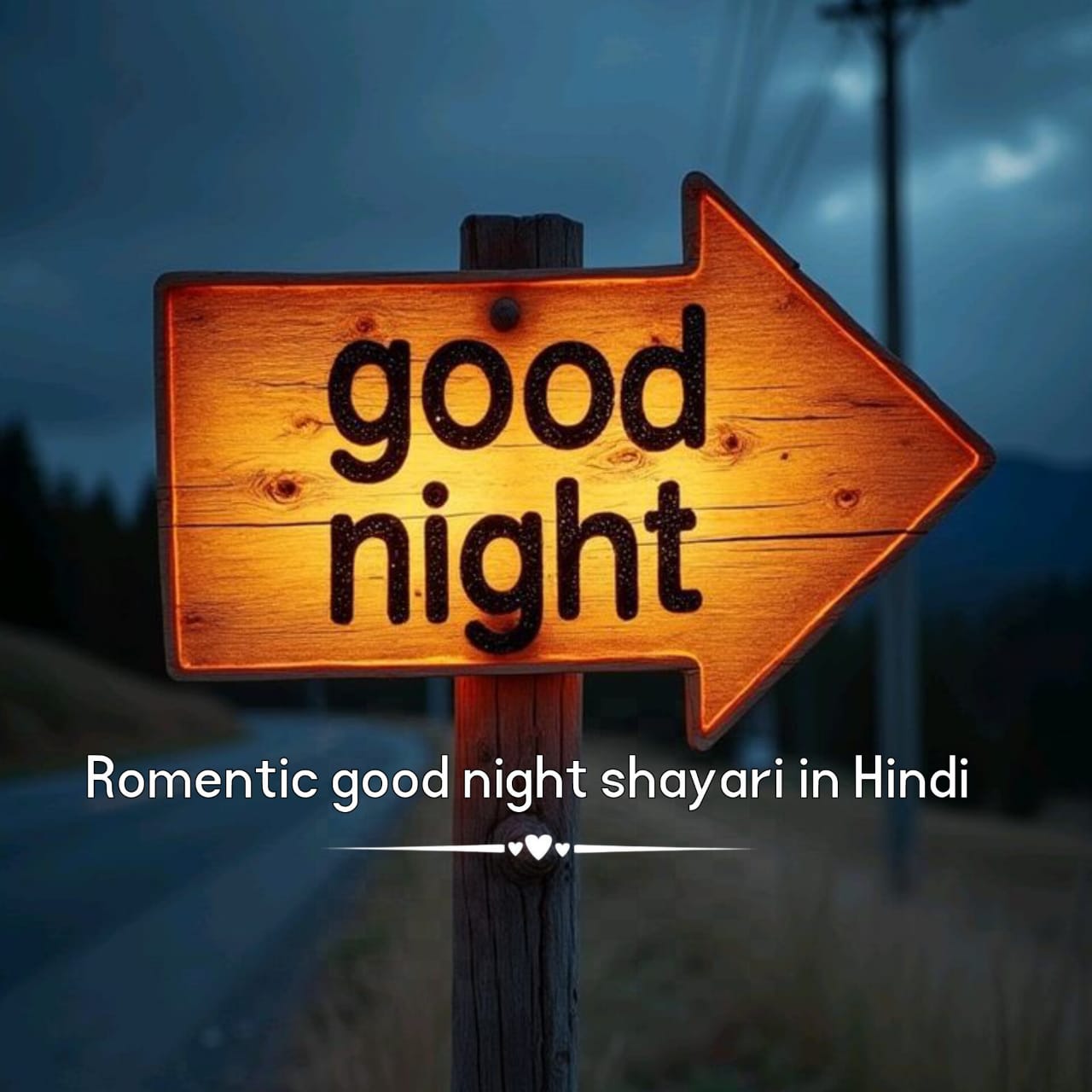 romantic good night shayari in hindi