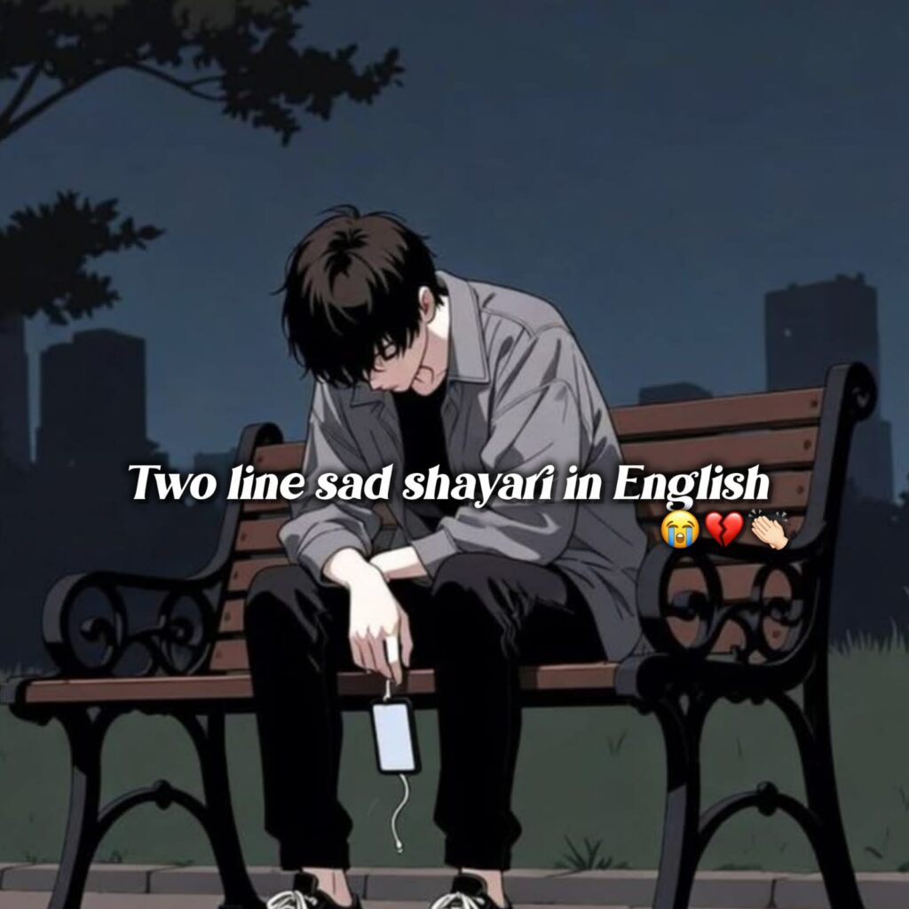 Two line sad shayari in english