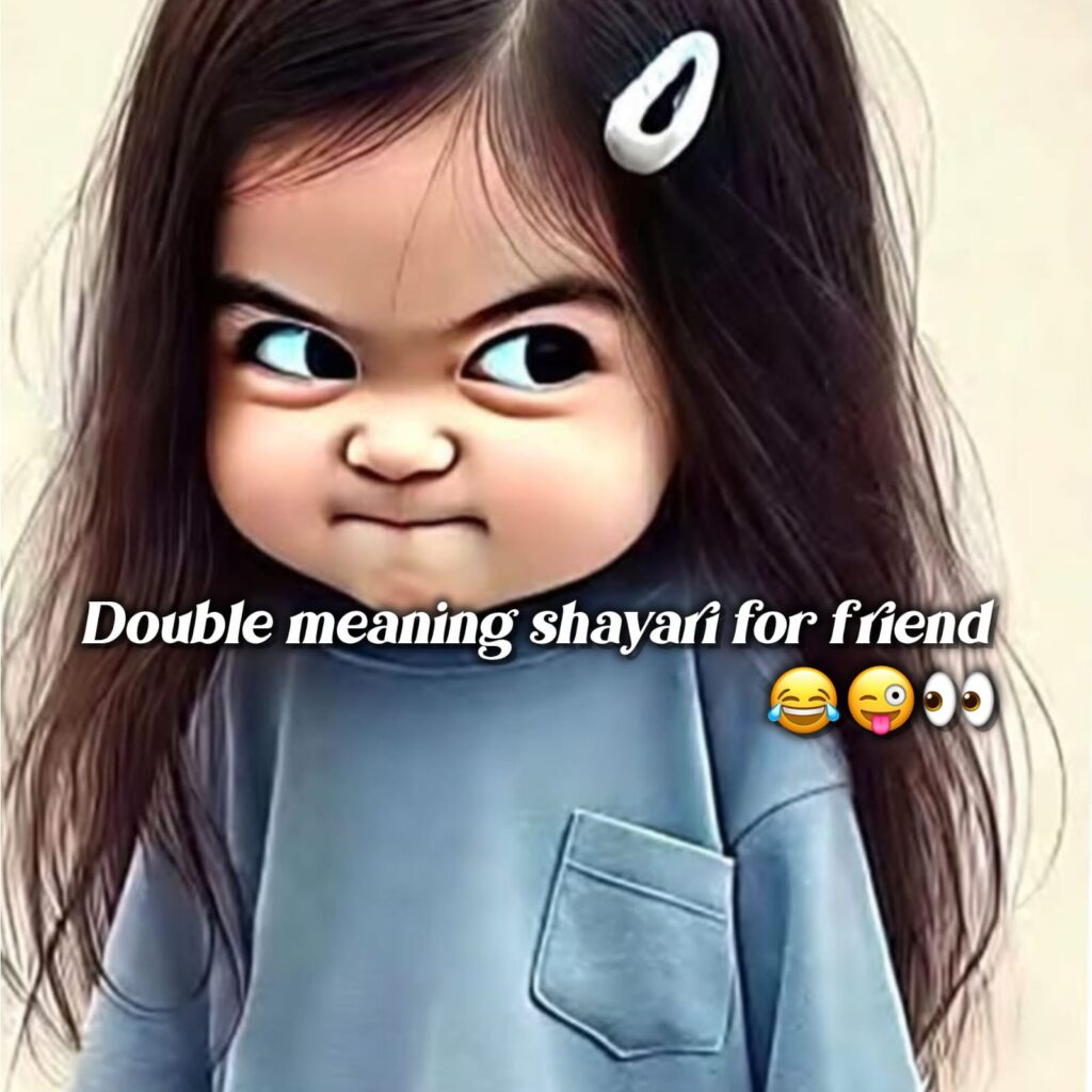 double meaning shayari for friend