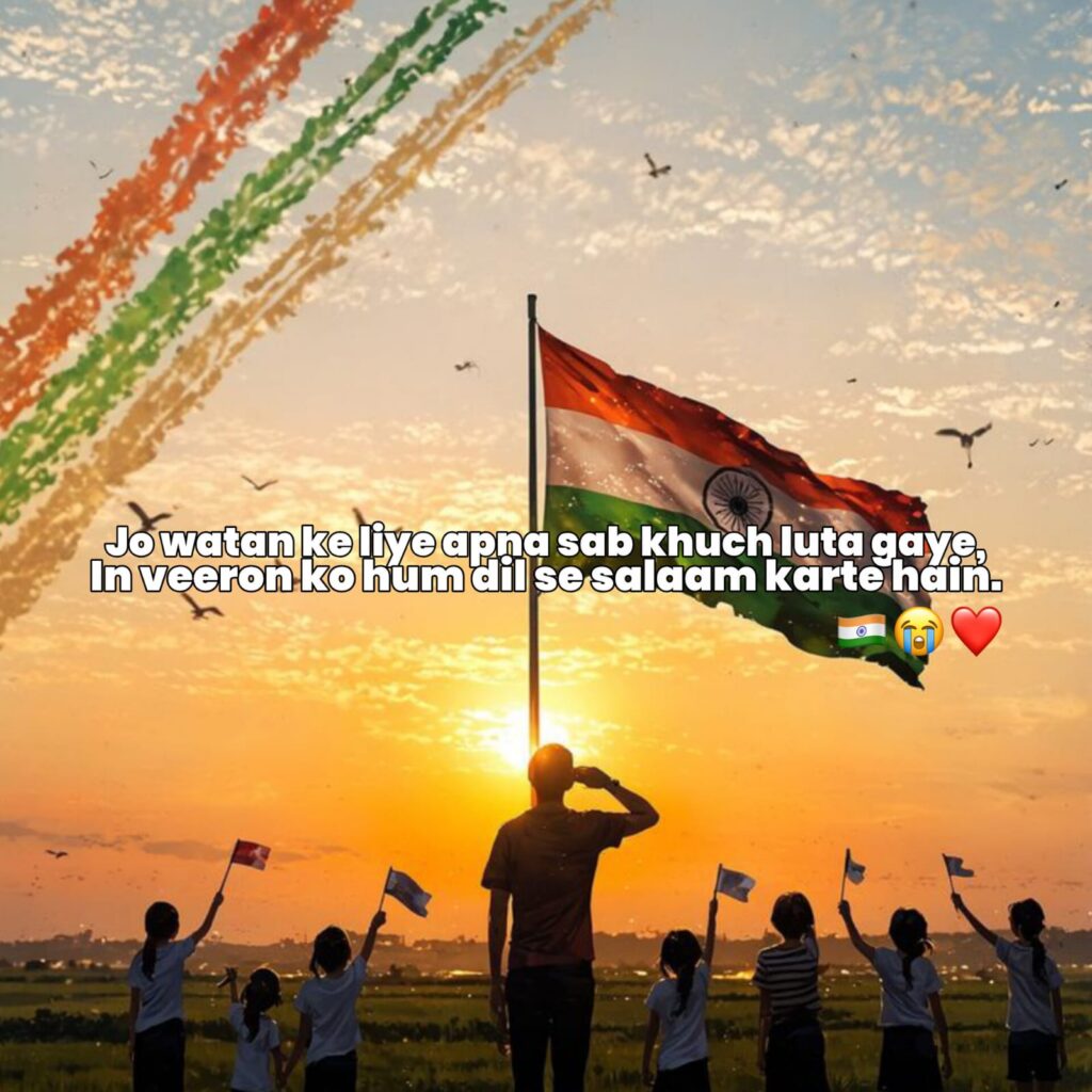 happy independence day shayari in hindi