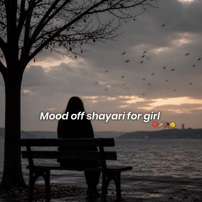 mood off shayari girl